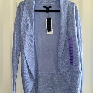 Kenneth Cole blue open cardigan
